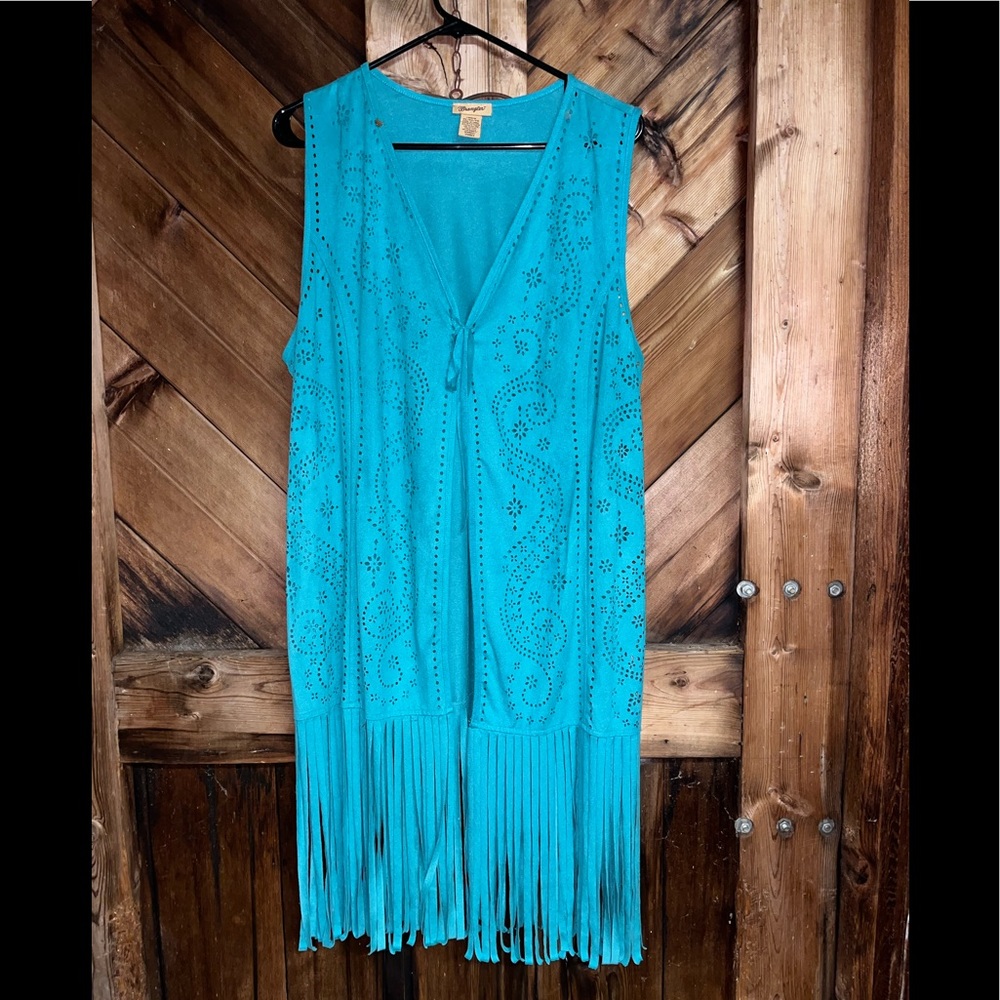 Wrangler fringe vest